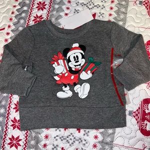 🎄Disney Junior Mickey Mouse Shirt Baby Boys Size 3-6 months New NWT Christmas